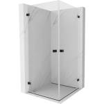 Mexen Lunar-B Duo душ кабина с отварящи се врати 95 x 95 см, прозрачна, черна - 832-095L-095P-70-00 (832-095L-095P-70-00)