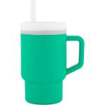 Infantino Силиконова чаша със сламка Infantino, 270 ml, Зелена (IN308039)