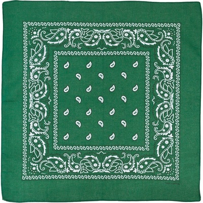 Bandana šátek zeleno černý