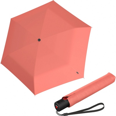 Knirps Knirps U.200 Duomatic salmon- elegantný dámsky plne automatický dáždnik