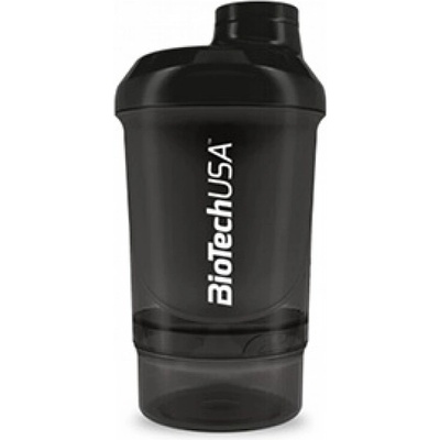 Šejker Nano čierny - 300 ml + 150 ml - BioTech USA
