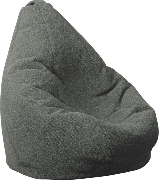 Pufrelax Калъф за пуф круша, 160л. , Nirvana Light - Smoke Grey, (Не съдържа пълнеж), Гама Premium
