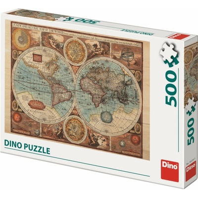 Dino Mapa sveta z roku 1626 500 dielov
