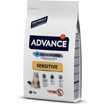 Affinity Advance Cat Adult Sensitive - сьомга и ориз, високачествена храна за пораснали котки от 1 до 10 години, лъскав косъм, здрава кожа, Испания - 3 кг