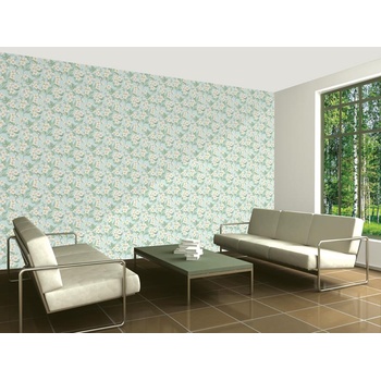 DIMEX ART s. r. o Луксозна флизелинова тапета бели цветя