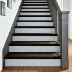 vidaXL Стълбищни стъпала, 2 бр, кафяво-черни, 90x30x2 см, дъб масив (3283804)