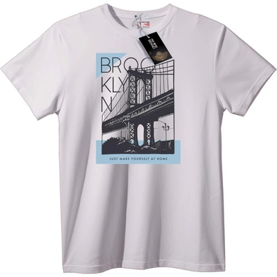 NOONEBRAND Тениска Brooklyn Bridge Град - 2XL, Black