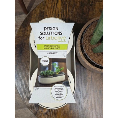 Klíčící miska MICROGREENS + Regrow, slonová kost