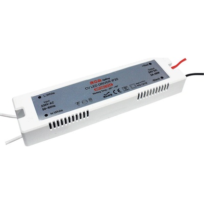 ACA Lighting LED napájací zdroj 230V AC ->24V DC/48W/2A/IP20
