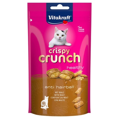Vitakraft 4х60г Crispy Crunch Vitakraft, лакомства за котки - с малц