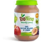 BioNino БИО пюре вкусни ябълки и сливи 190 г