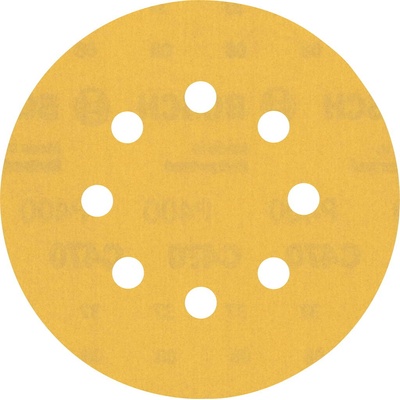 Bosch Brúsny papier EXPERT C470 s 8 otvormi pre excentrické brúsky, 125 mm, zrnitosť 400, 5 ks 2608900811