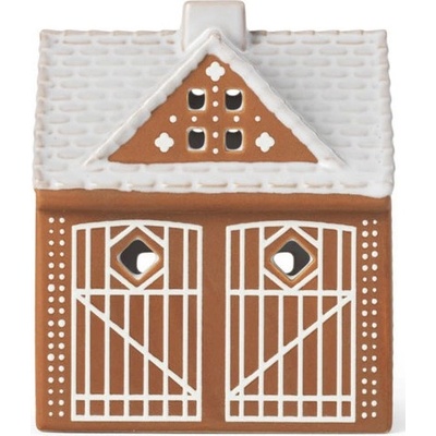 Porcelánový svícen Urbania Gingerbread Stable Kähler