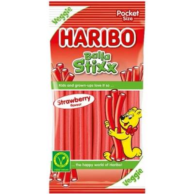 Haribo Balla Stixx želé s jahodovou príchuťou 80 g