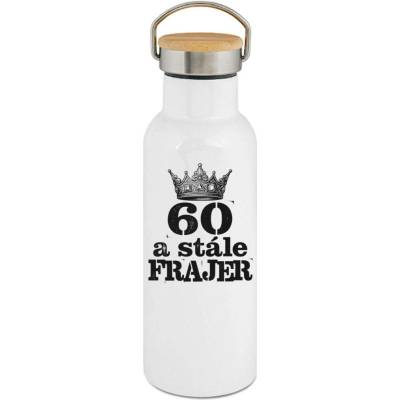 123TRIKO termoska 60 a stále frajer, V2, černý tisk 500 ml narozeniny