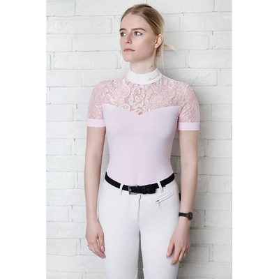 Fleur de lys Tričko závodní Cristall Short dámské bílá