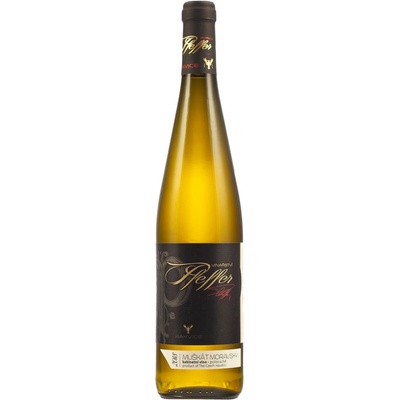 Vinařství Pfeffer Muškát moravský 2018 kabinetní polosuché 12,5% 0,75 l (holá láhev)