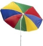 Muhler Плажен чадър Muhler U5037 Mix Colors, височина 1.8м - 1.8м (651449)