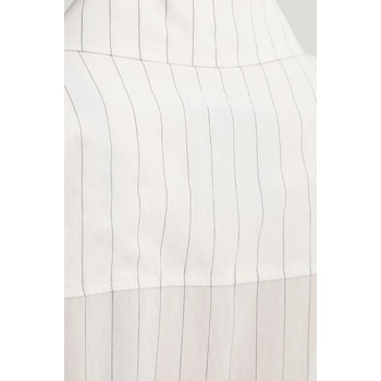 Nanushka Риза Nanushka FRYDA дамска в бежово със свободна кройка с класическа яка NW25SSTP26400 (NW25SSTP26400)