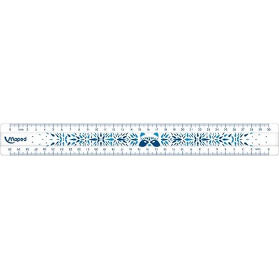 Maped Шнурче, пластмасово, нечупливо, 30 см, MAPED "Study Unbreakable Fancy", смесени цветове 245601 (245601)