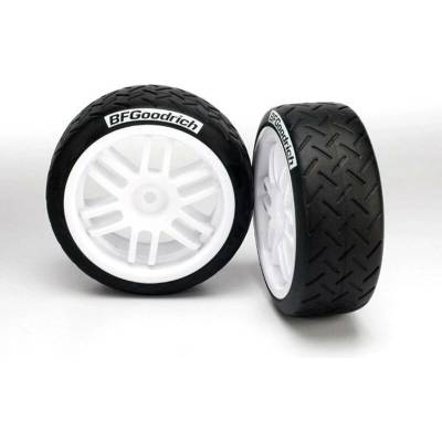 Traxxas Tires and wheels, assembled, glued (Traxxas Rally wheels, BF, TRX7372R (TRX7372R)