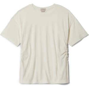 Brixton Дамска тениска Brixton Women's Carefree Organic Garment Dyed Cinch Tee T-shirt - Off White (916-5601-0212)