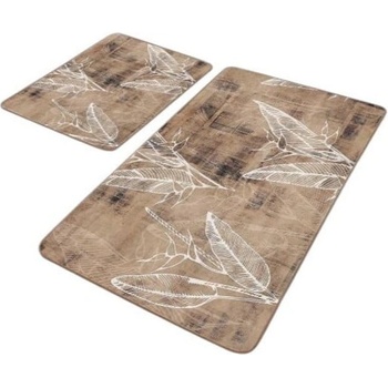 Mila Home Кафяви кадифени килими за баня в комплект от 2 бр. 60x100 cm - Mila Home (HKG-TY-PASPAS-021)