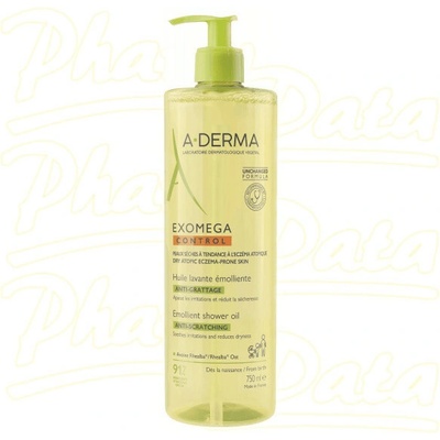A-Derma Exomega Control zvláčňující sprchový olej 750 ml
