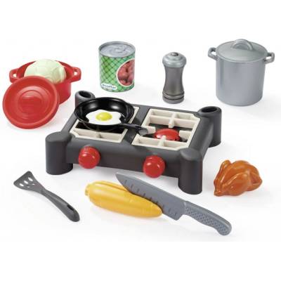 Écoiffier Kuchyňka s hrnci a pánví 100% Chef s vajíčkem a kuřátkem 14 dílů od 18 měsíců