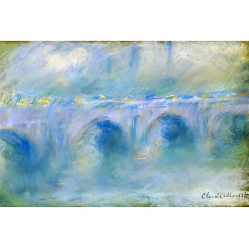 Fedkolor Репродукция на картина на Клод Моне - , 90 x 60 cm Le Pont de Waterloo - Fedkolor (Claude Monet_23_90x60)