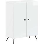 vidaXL Шкаф за баня BREDA Бял гланц 59, 5 x 31 x 80 см (897499)