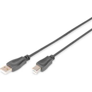 ASSMANN Високоскоростен 2.0 usb тип-b - usb тип a cu екраниран черен кабел 3 м db-300105-030-s (db-300105-030-s)