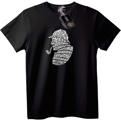 NOONEBRAND Тениска Детектив калиграм - 6XL, White