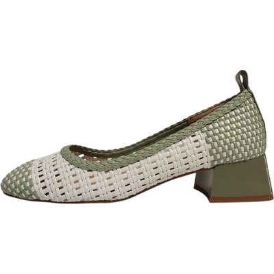 Ladies dámské polokožené lodičky AZLS2667 zelené