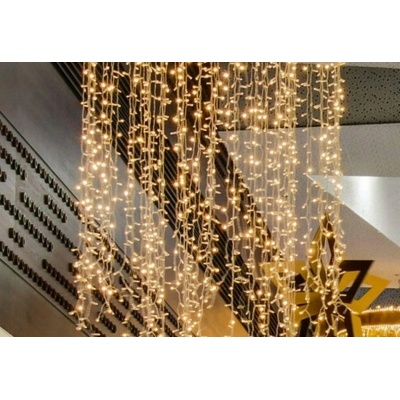 DecoLED Interiérová LED svetelná záclona 1x5 m teplá biela 500 diód