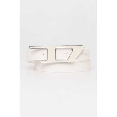 Diesel Кожен колан Diesel D LOGO B-DLOGO II BELT дамски в бяло X09917. PR227 (X09917.PR227)