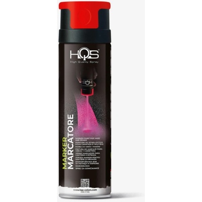 Techmat TM značkovač v spreji vysokoodolný HQS 500 ml červený fluo