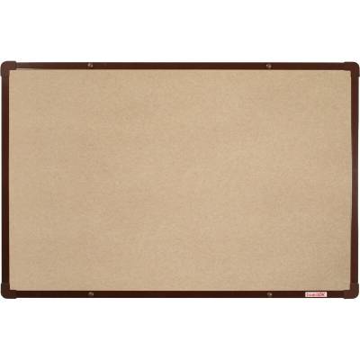 BoardOK Textilní tabule 90 x 60 cm, hnědý rám