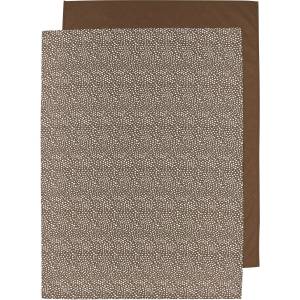 Meyco Baby Чаршаф за бебешка кошара Meyco Baby - 75 х 100 cm, 2 броя, Chocolate (443049) - baby