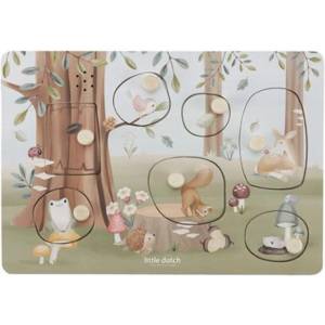 Little Dutch Дървен музикален пъзел Little Dutch - Forest Friends (LD7240) - ozone