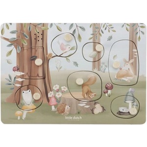 Little Dutch Дървен музикален пъзел Little Dutch - Forest Friends (LD7240) - ozone