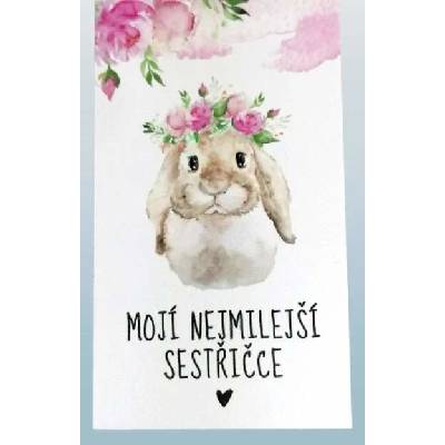 Dárková kartička - Mojí nejmilejší sestřičce