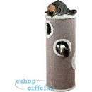 Odpočívadlá a škrábadlá Škrabací válec pro kočky TOWER EDOARDO šedo/krémový 100 cm
