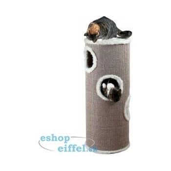 Škrabací válec pro kočky TOWER EDOARDO šedo/krémový 100 cm