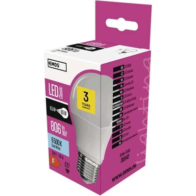 Emos LED žiarovka Classic A60 E27 9W studená biela