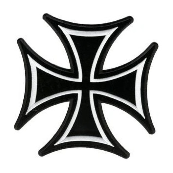 Nášivka maltézský kříž 7,5x7,5cm