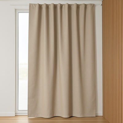 Takoy Blackout záves 135x160 na univerzálnej páske pieskový-HT-00465 | 135 x 160 cm