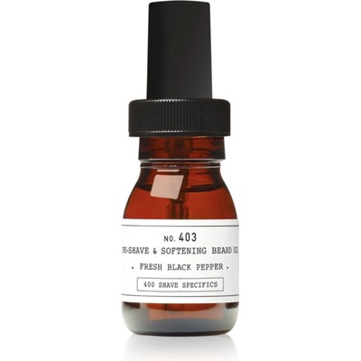 Depot 400 SHAVE SPECIFICS NO. 403 PRE-SHAVE & SOFTENING BREAD OIL олио преди бръснене Fresh Black Pepper 30ml