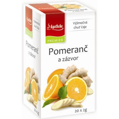 Apotheke Premiere Čaj Pomeranč a zázvor 20 sáčků