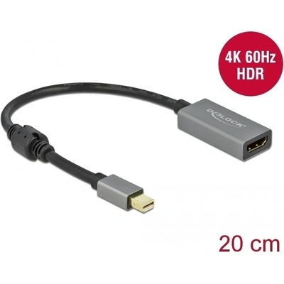 Delock Aktív mini DisplayPort 1.4 - HDMI átalakító 4K 60 Hz (HDR) (66570) (D66570) (D66570)